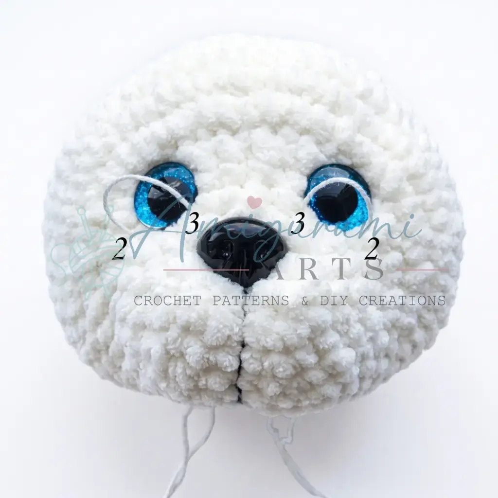 Alba the Seal Amigurumi crochet project crochet project detail 21