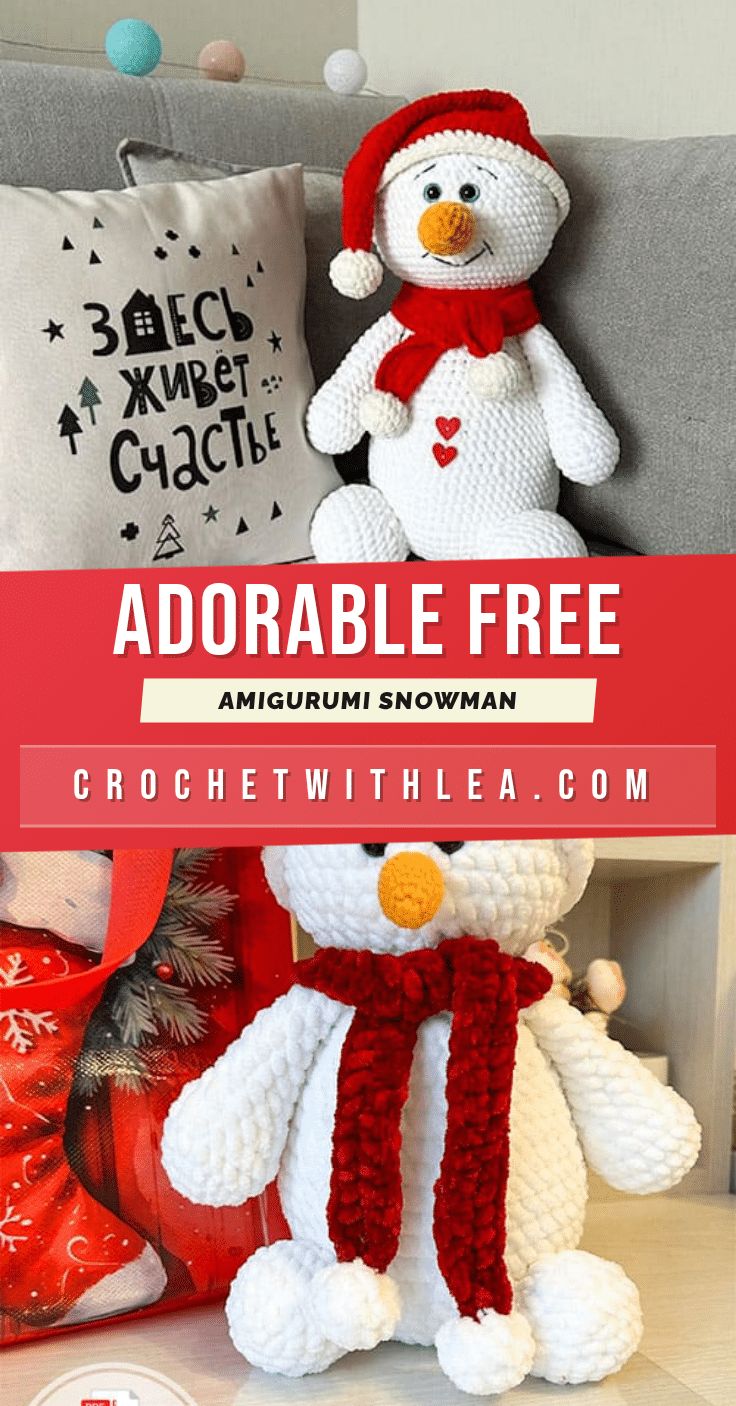 amigurumi snowman crochet pattern