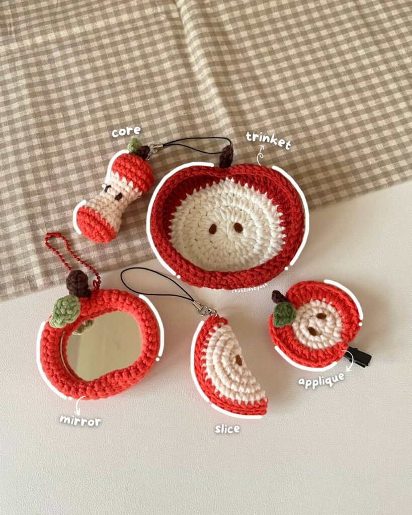 apple crochet mini projects - featured image