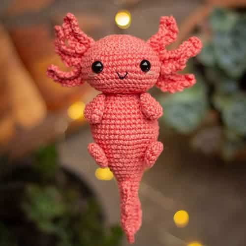 axolotl crochet pattern - featured image