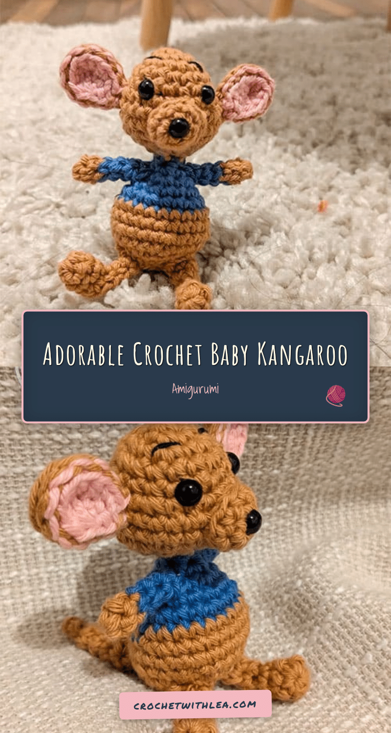 baby kangaroo amigurumi crochet pattern