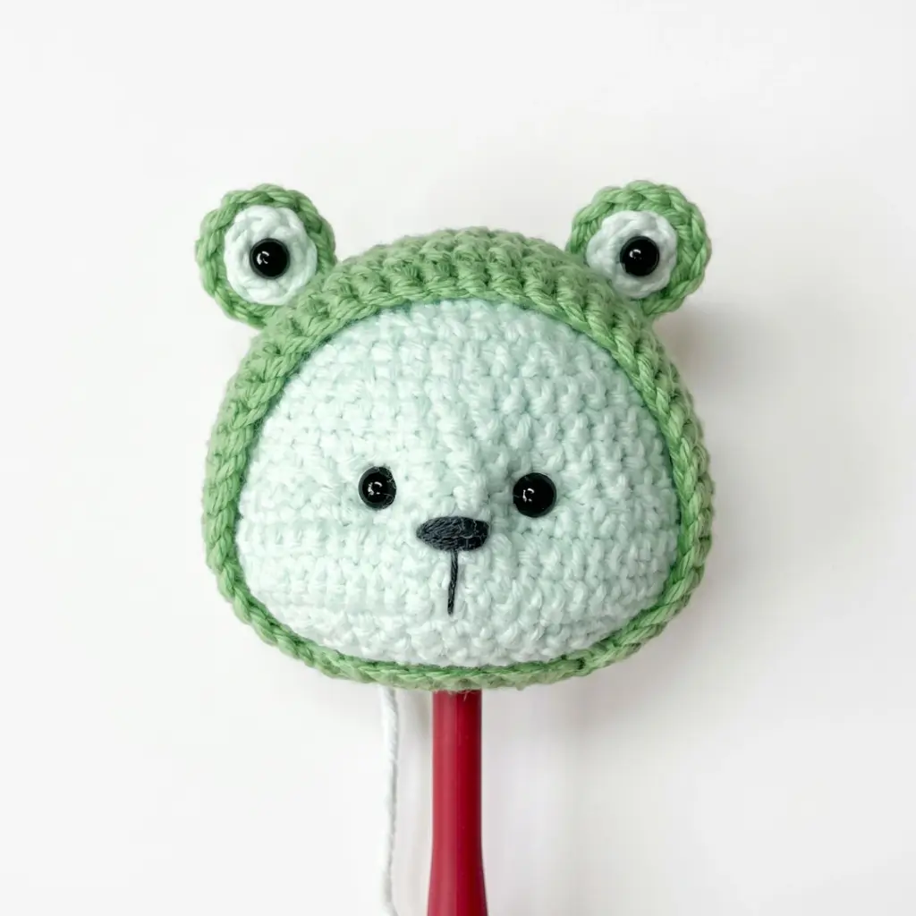 bear in frog costume amigurumi pattern crochet project crochet project detail 21