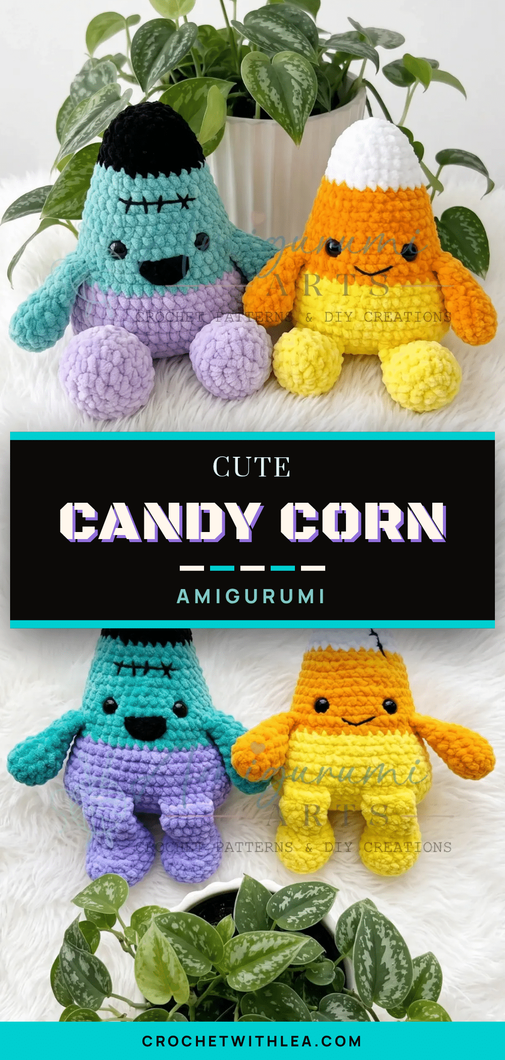 candy corn amigurumi crochet pattern