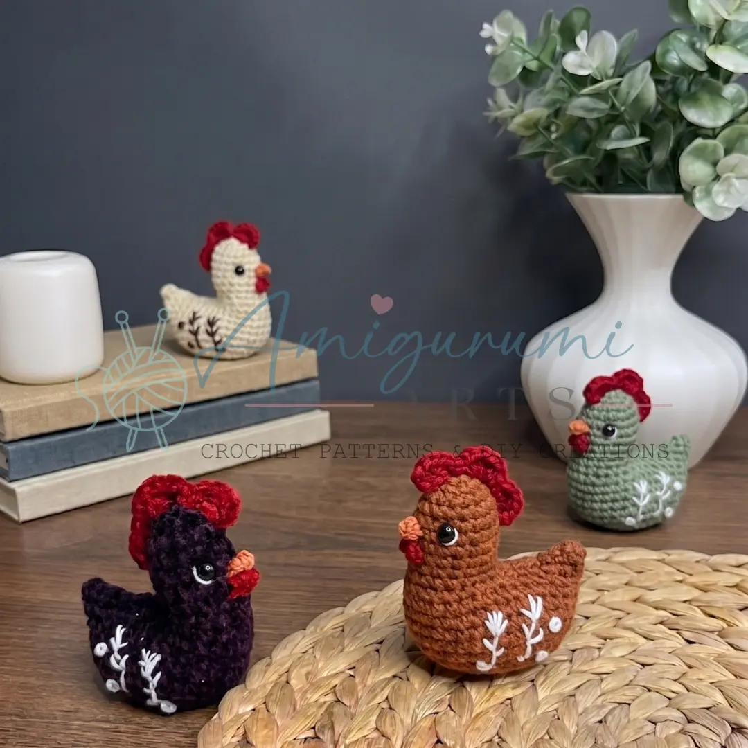 chicken amigurumi crochet project crochet project detail 1