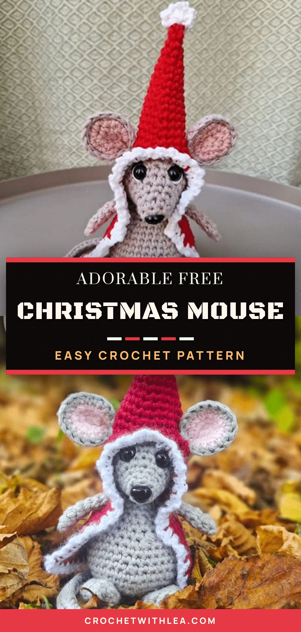 christmas mouse pattern crochet pattern