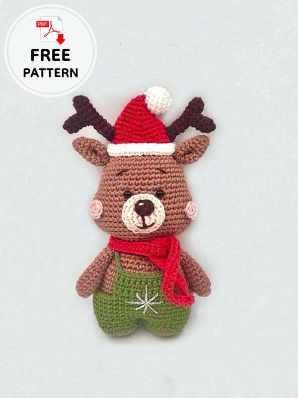 christmas reindeer crochet pattern crochet project crochet project detail 1
