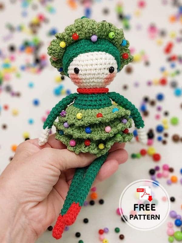 christmas tree crochet doll crochet project crochet project detail 1