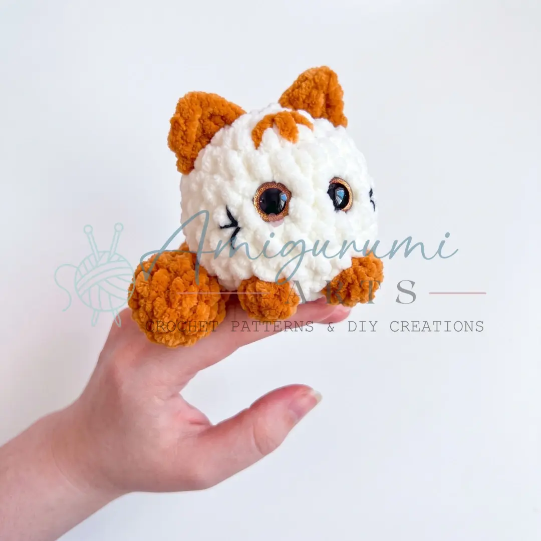 chubby round cat amigurumi crochet project crochet project detail 1