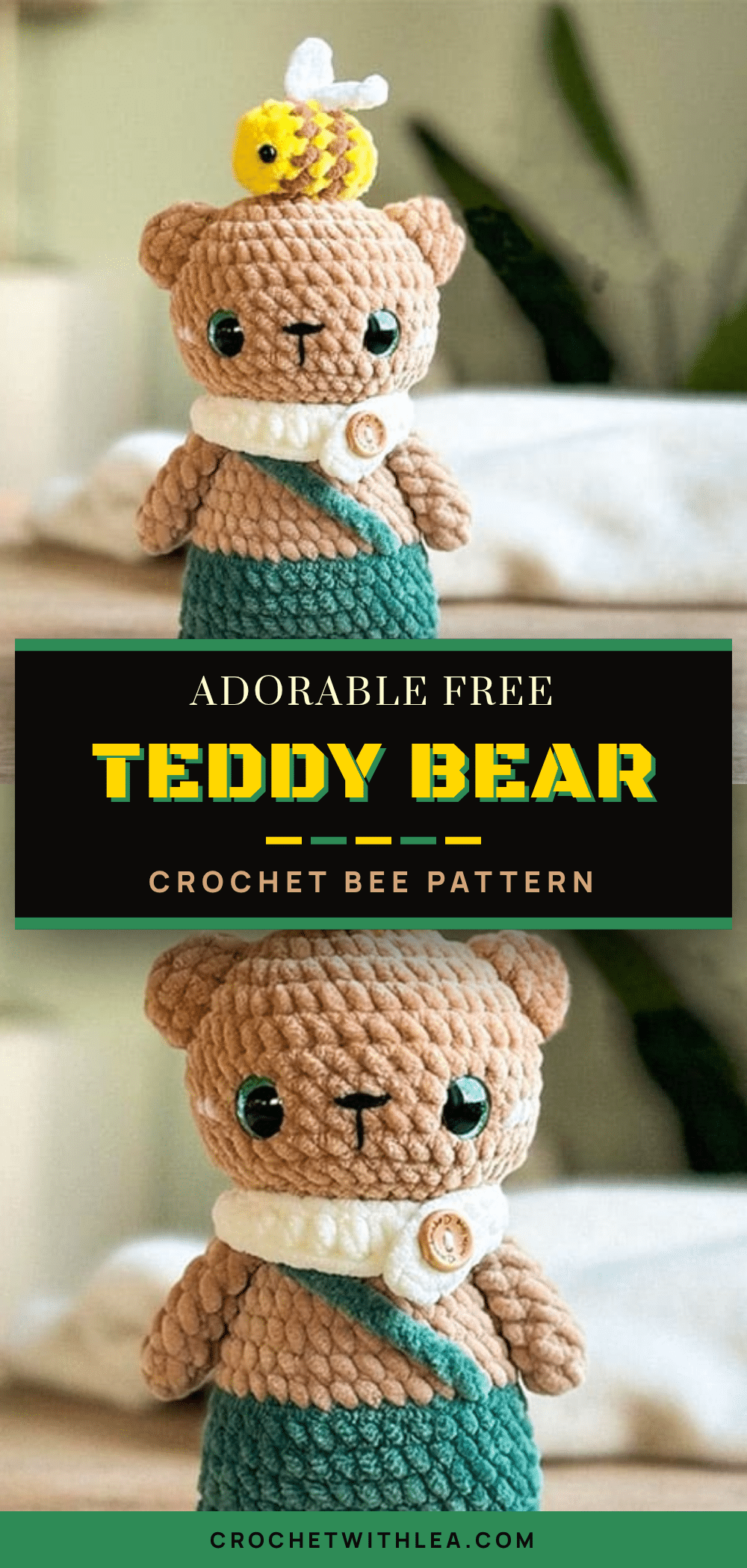 crochet bee teddy bear pattern crochet pattern