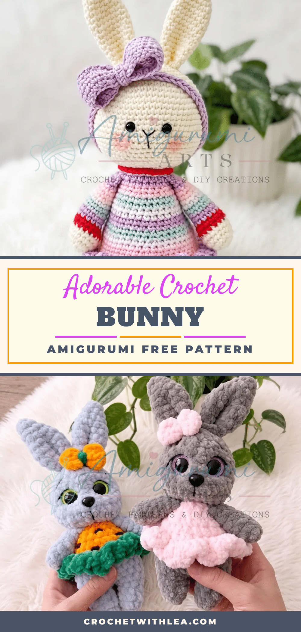 crochet bunny amigurumi crochet pattern