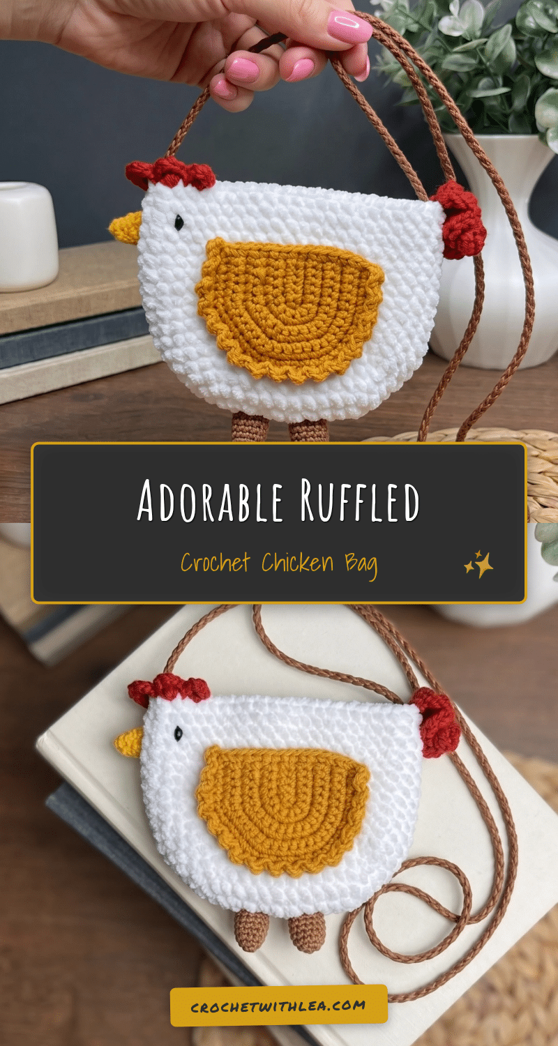 crochet chicken bag crochet pattern