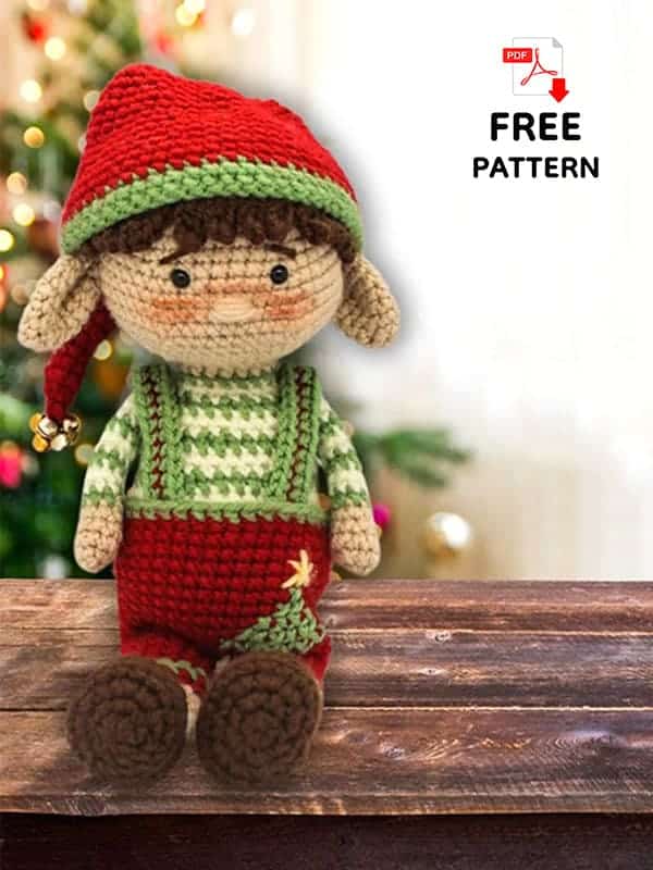 crochet christmas elf doll crochet project crochet project detail 1