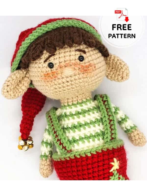crochet christmas elf doll crochet project crochet project detail 2