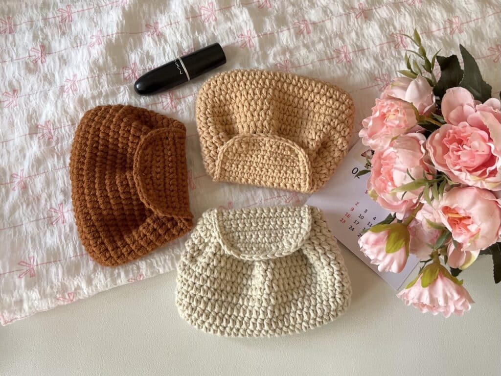 crochet croissant pouch pattern crochet project crochet project detail 1