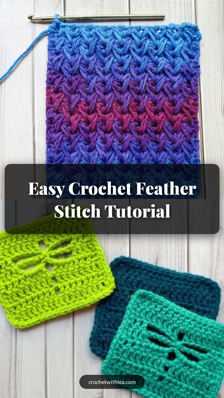 crochet feather stitch crochet pattern