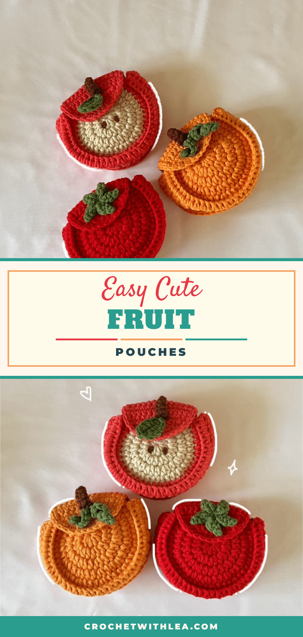 crochet fruit pouch pattern crochet pattern