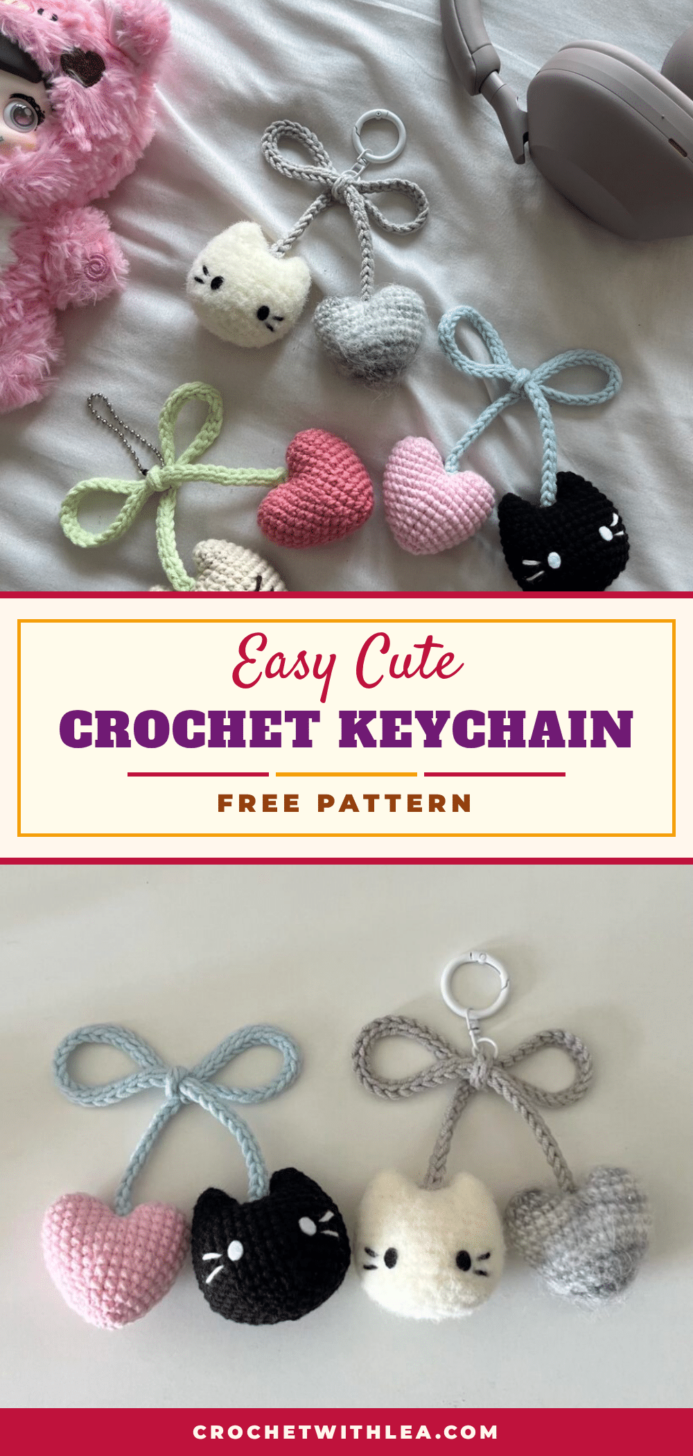 crochet keychain pattern crochet pattern