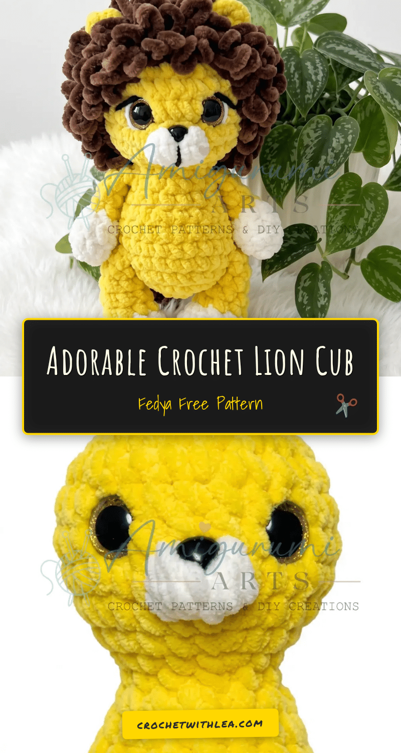 crochet lion cub crochet pattern
