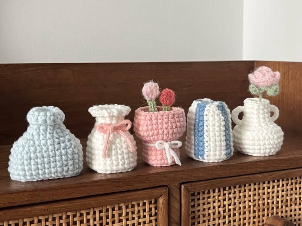 crochet mini vases crochet project crochet project detail 2