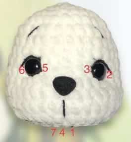crochet panda with christmas hat crochet project crochet project detail 3