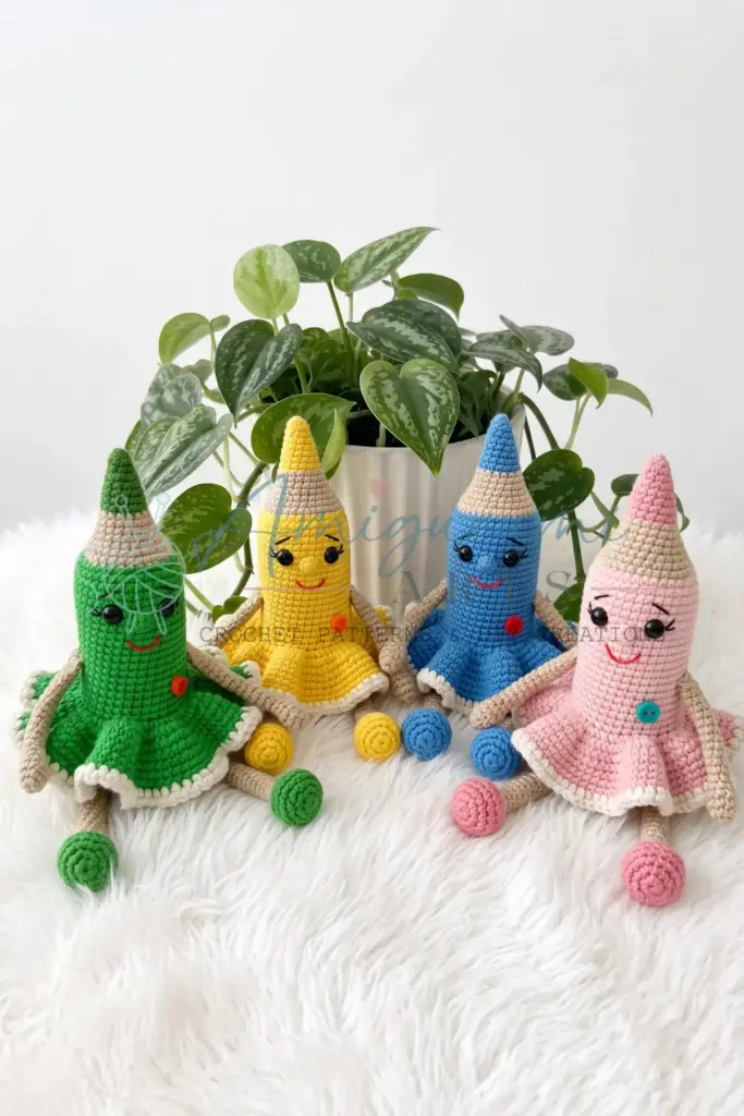 crochet pencil doll - featured image