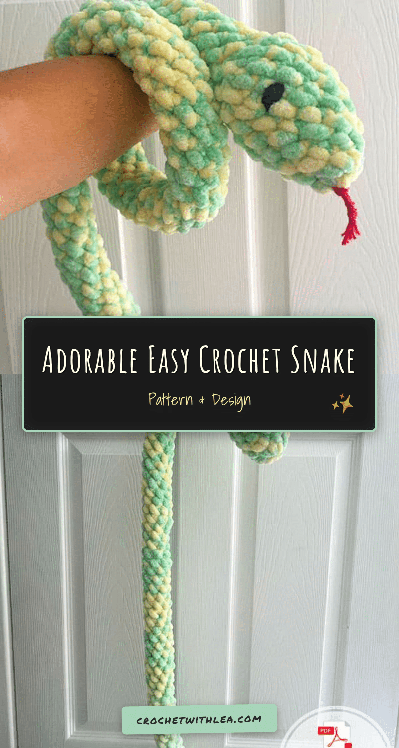 crochet snake pattern crochet pattern