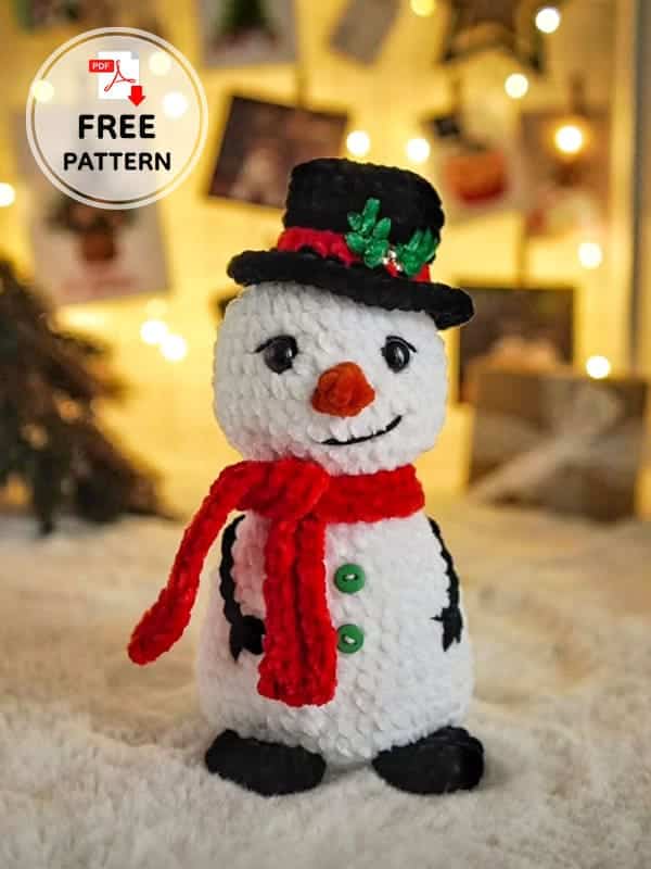 crochet snowman amigurumi crochet project crochet project detail 2