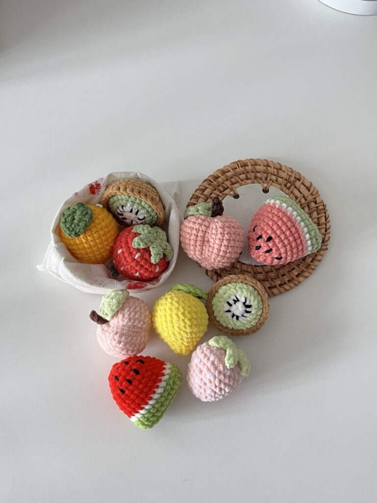 crochet summer fruit keychain pattern crochet project crochet project detail 3