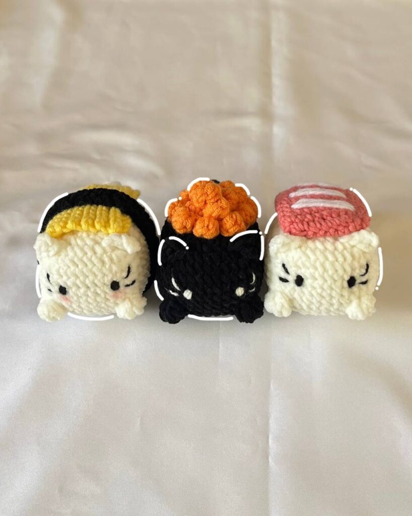 crochet sushi cats crochet project crochet project detail 2