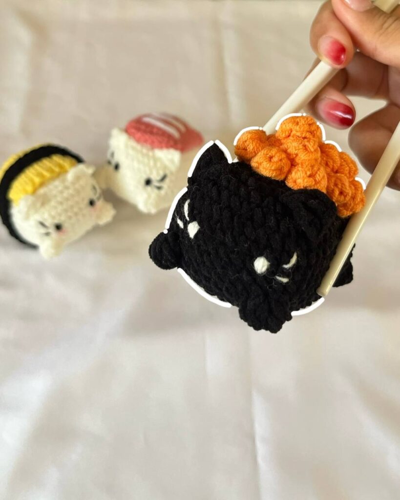 crochet sushi cats crochet project crochet project detail 3