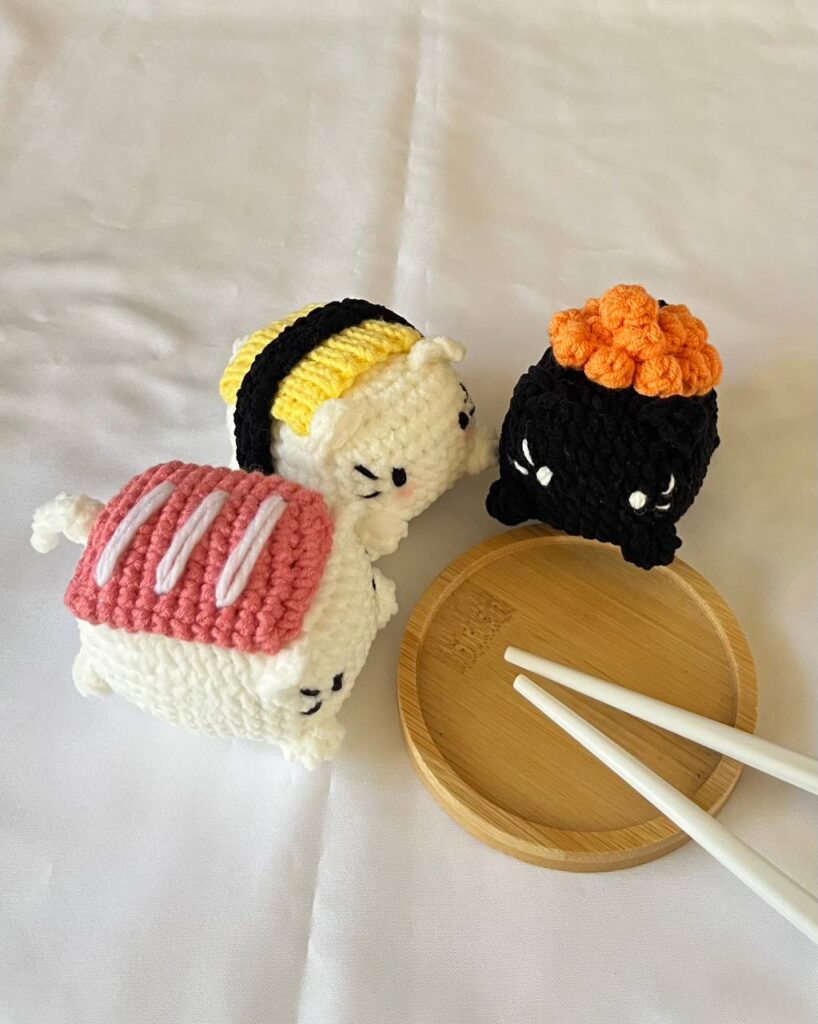 crochet sushi cats crochet project crochet project detail 4