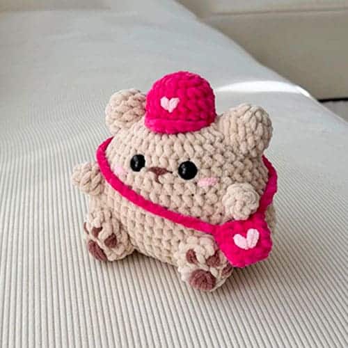 crochet teddy bear pattern - featured image