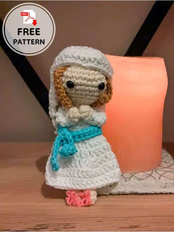 crochet virgin mary amigurumi crochet project crochet project detail 1