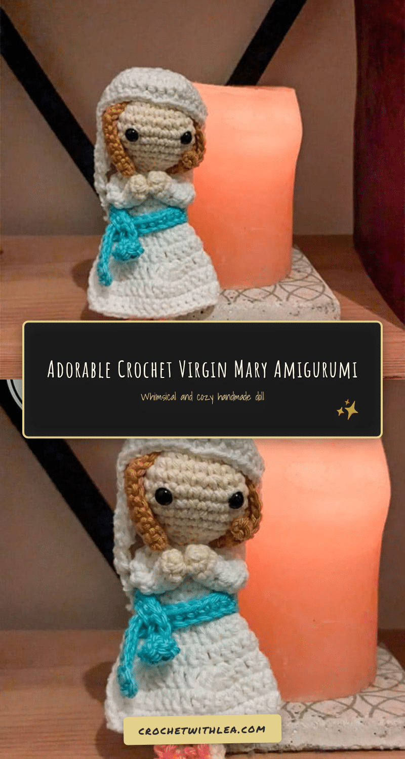 crochet virgin mary amigurumi crochet pattern