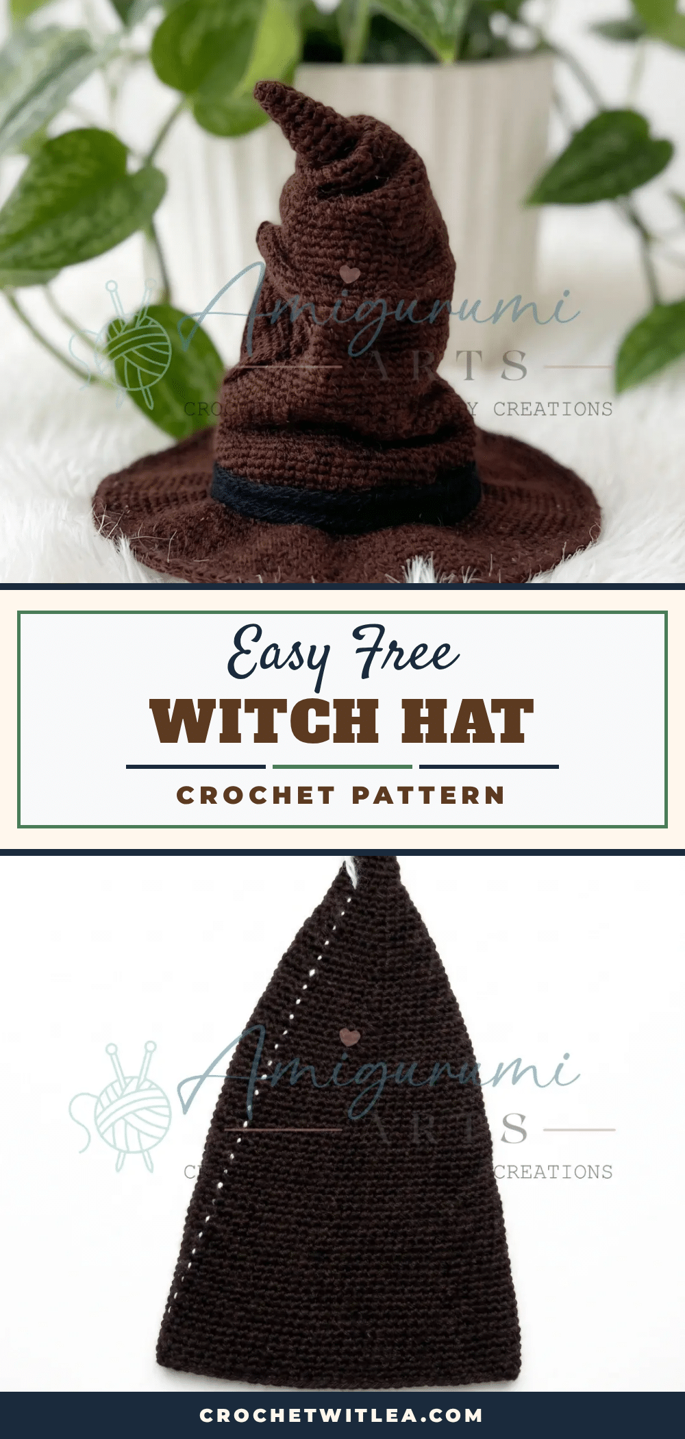 crochet witch hat pattern crochet pattern