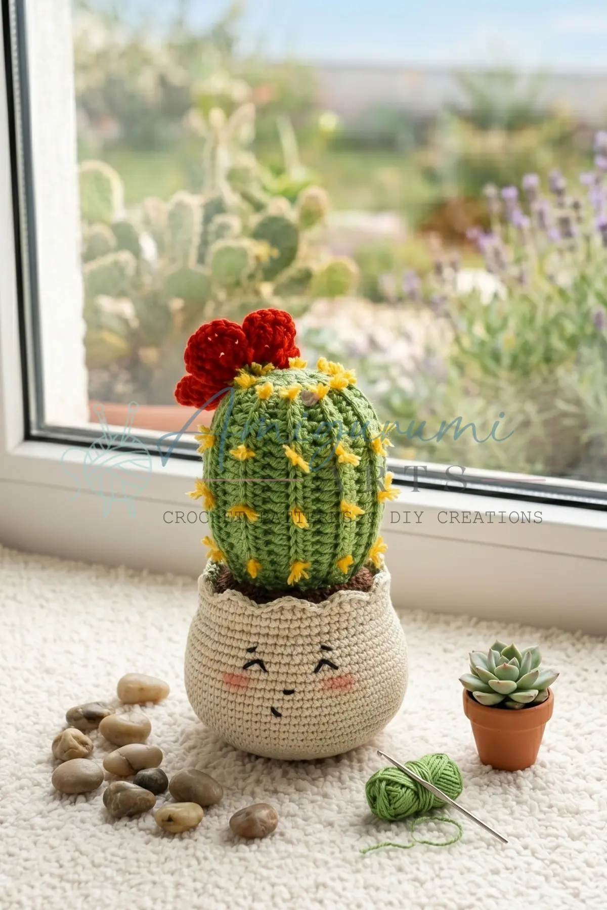curly flower amigurumi pot crochet project crochet project detail 4