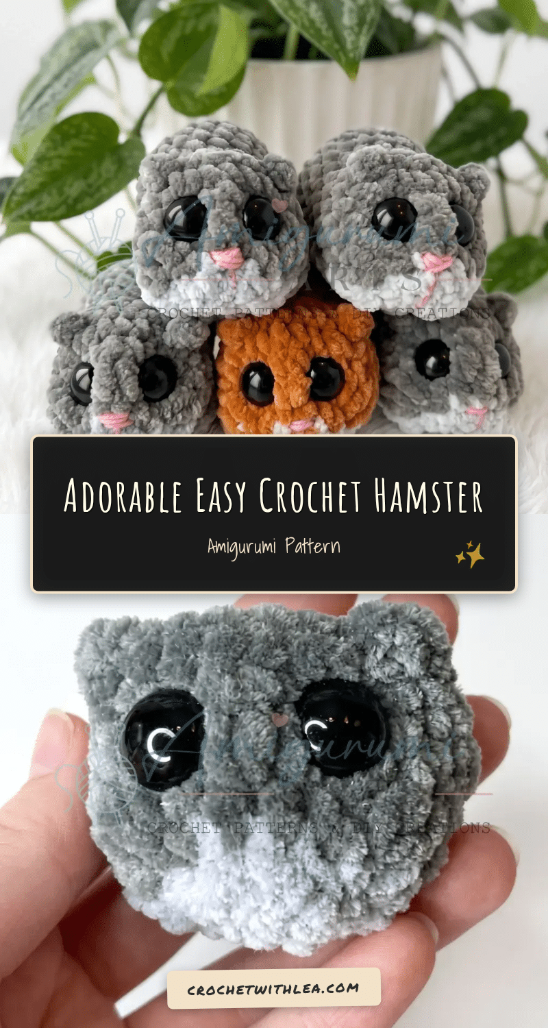 easy crochet hamster amigurumi pattern crochet pattern