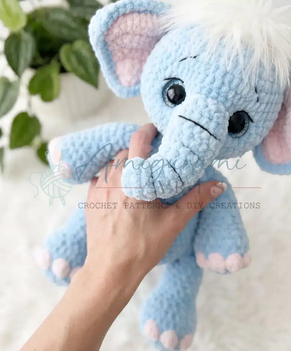 elephant amigurumi crochet project crochet project detail 2