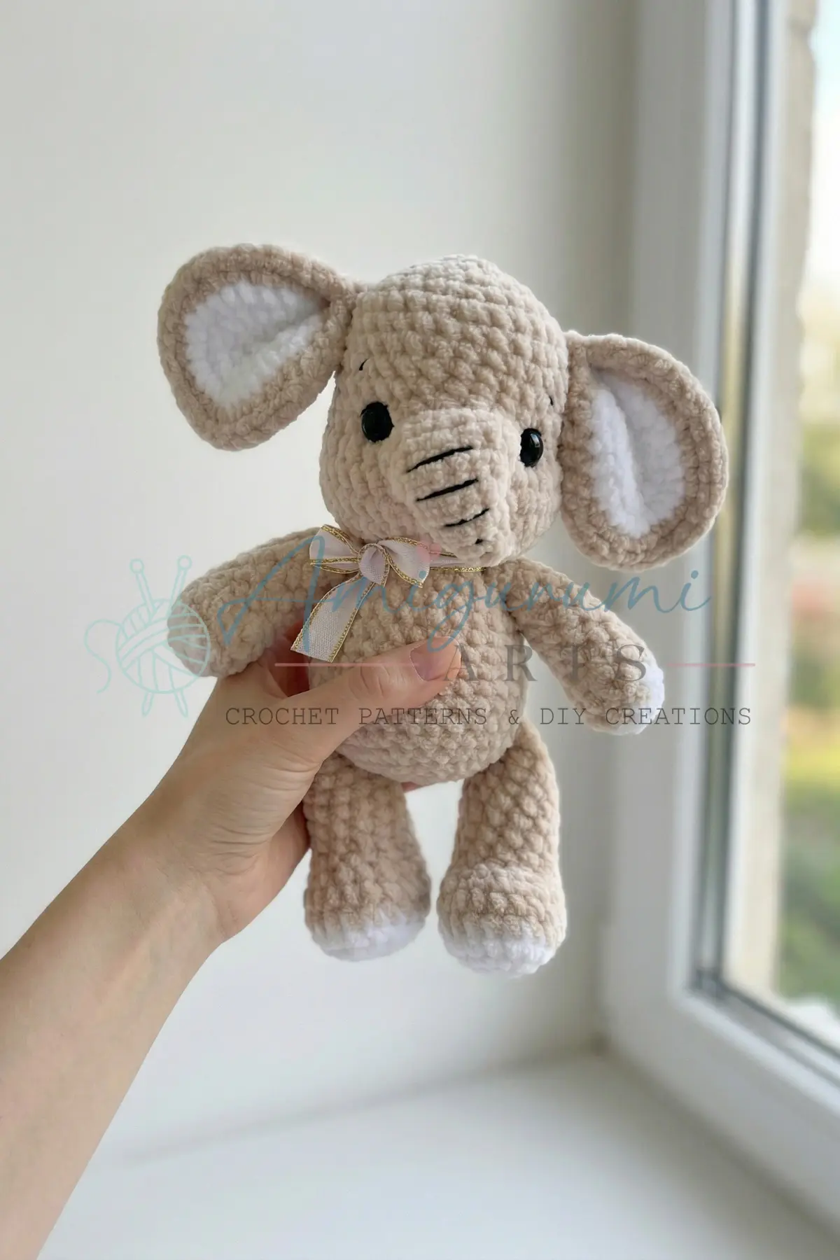 elephant amigurumi crochet project crochet project detail 5