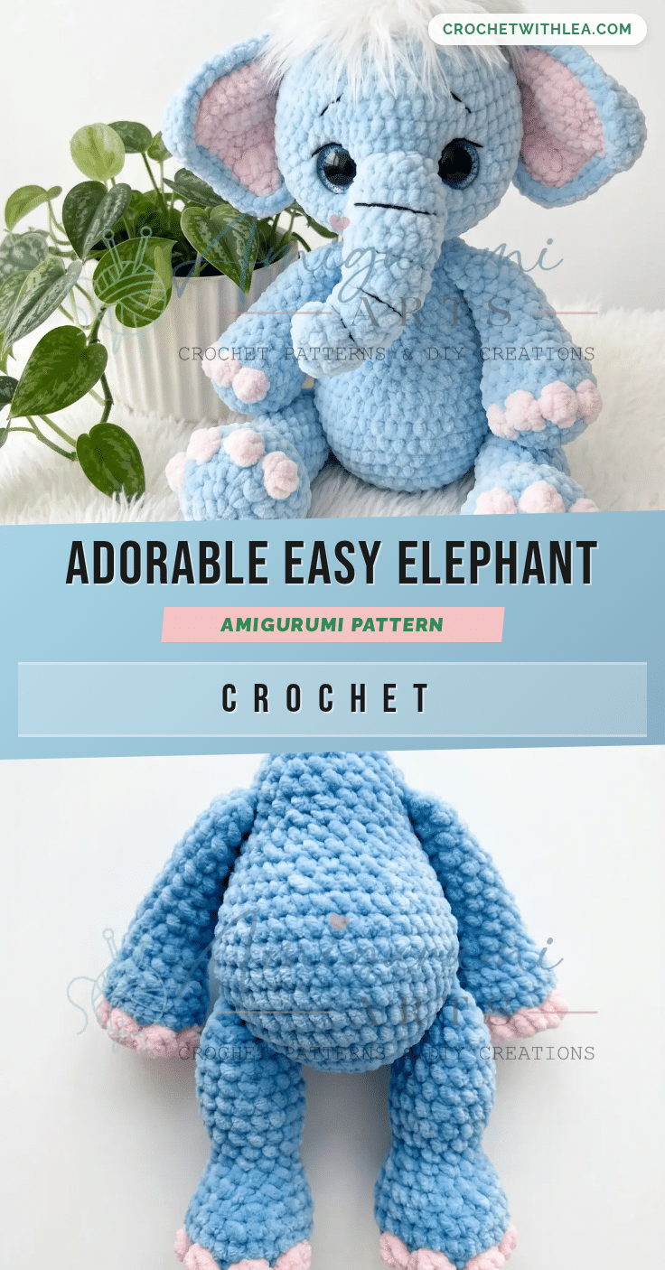 elephant amigurumi crochet pattern