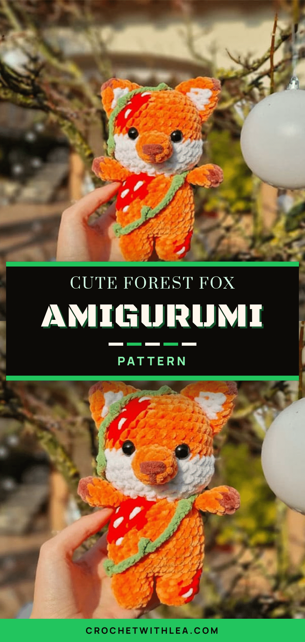 forest fox amigurumi crochet pattern
