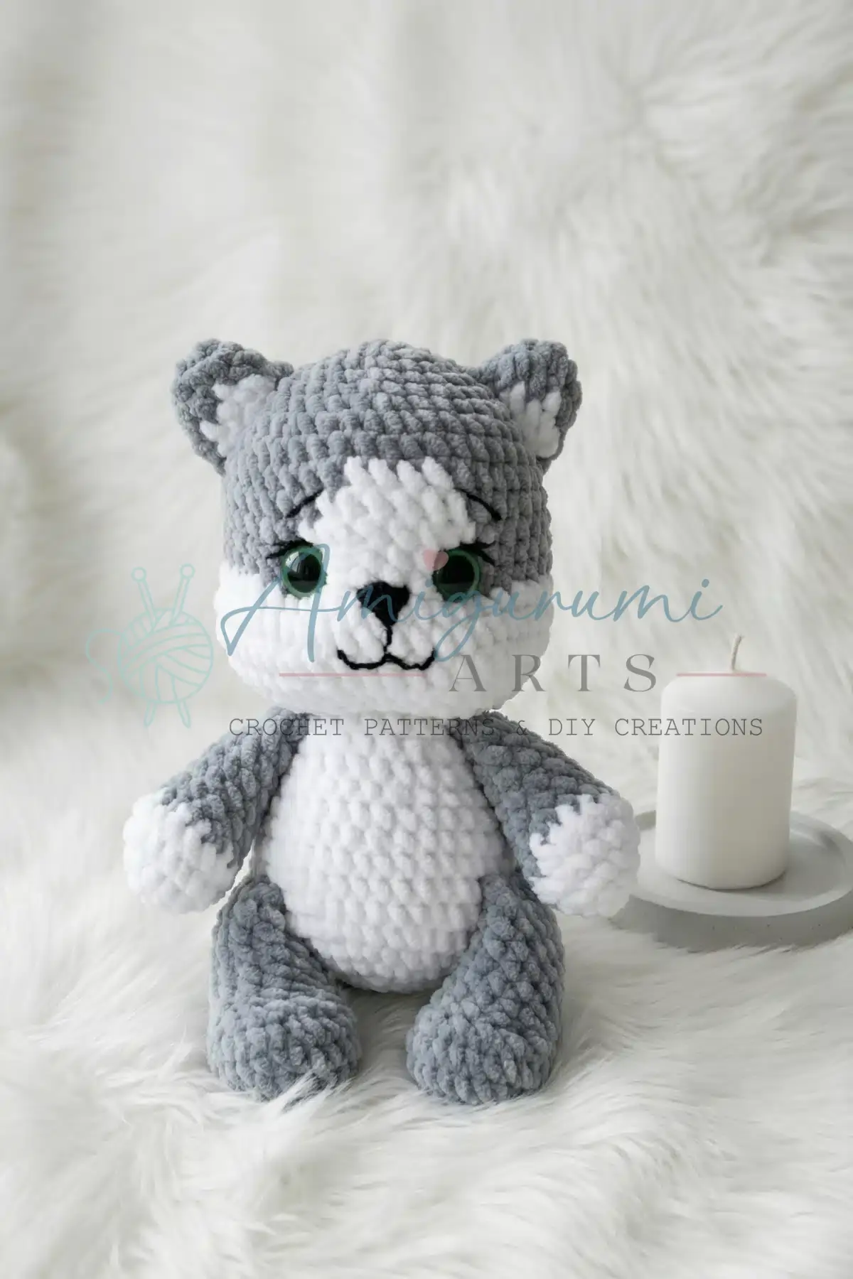 googly eyes kitten amigurumi crochet project crochet project detail 3