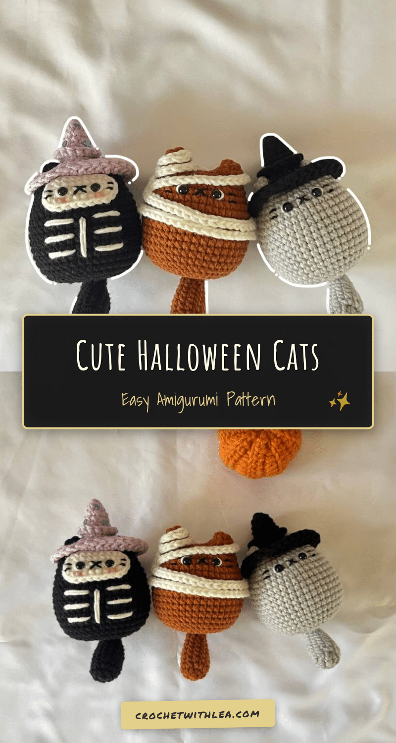 halloween cat amigurumi crochet pattern