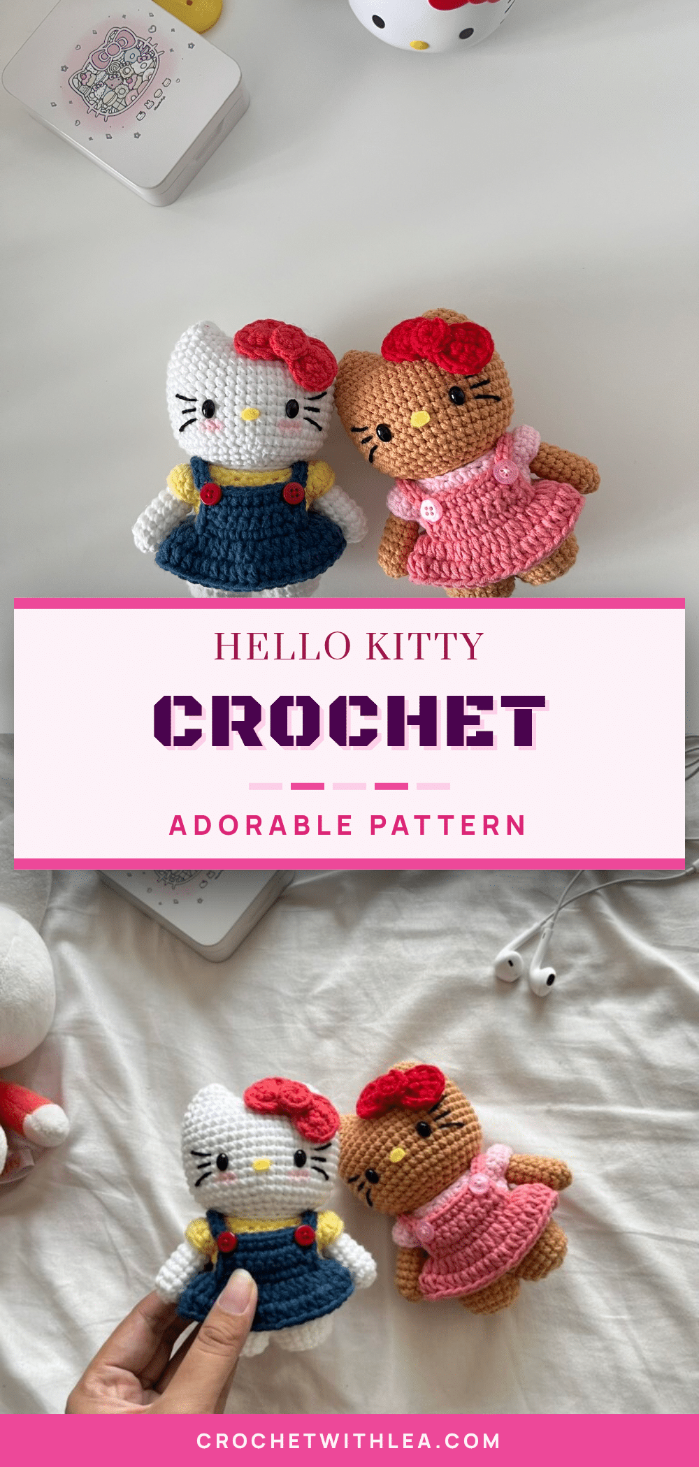 hello kitty amigurumi crochet pattern