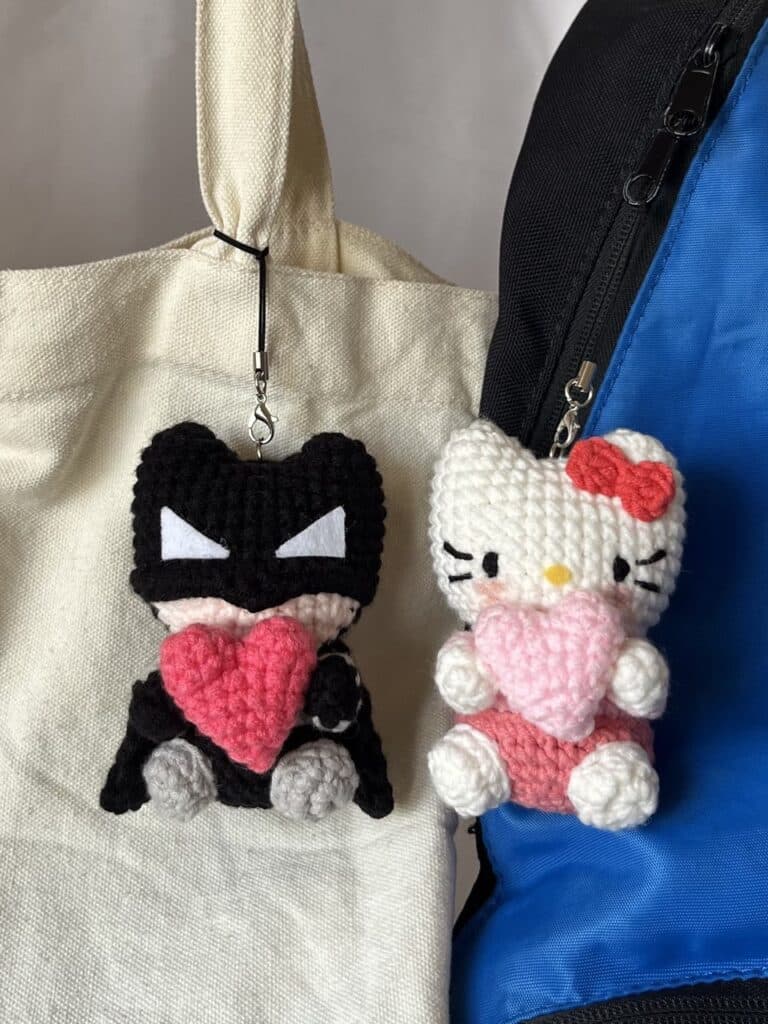 hello kitty batman keychain crochet project crochet project detail 5