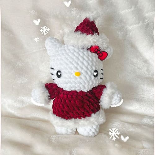 Hello Kitty Santa Hat Amigurumi - featured image