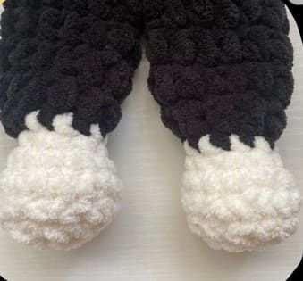 Jack Skellington crochet snuggler crochet project crochet project detail 4