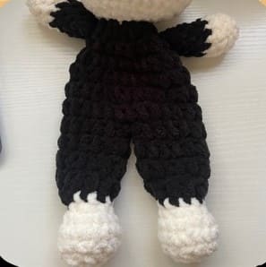 Jack Skellington crochet snuggler crochet project crochet project detail 6