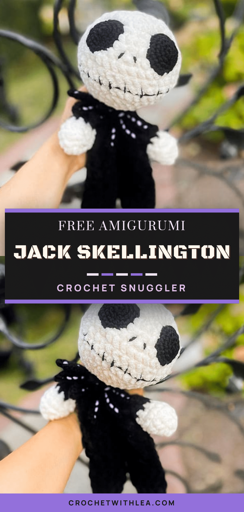 Jack Skellington crochet snuggler crochet pattern
