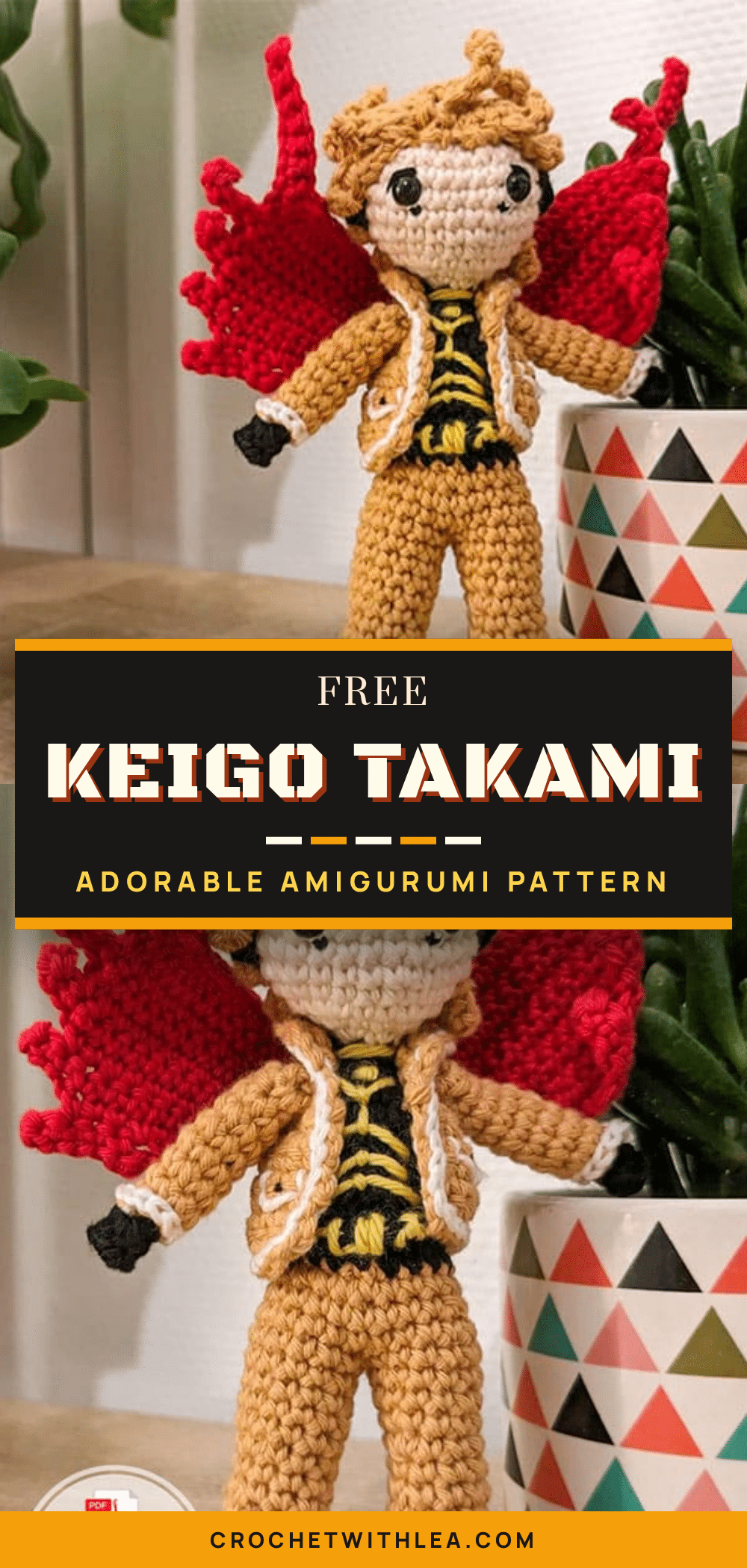 Keigo Takami Amigurumi crochet pattern